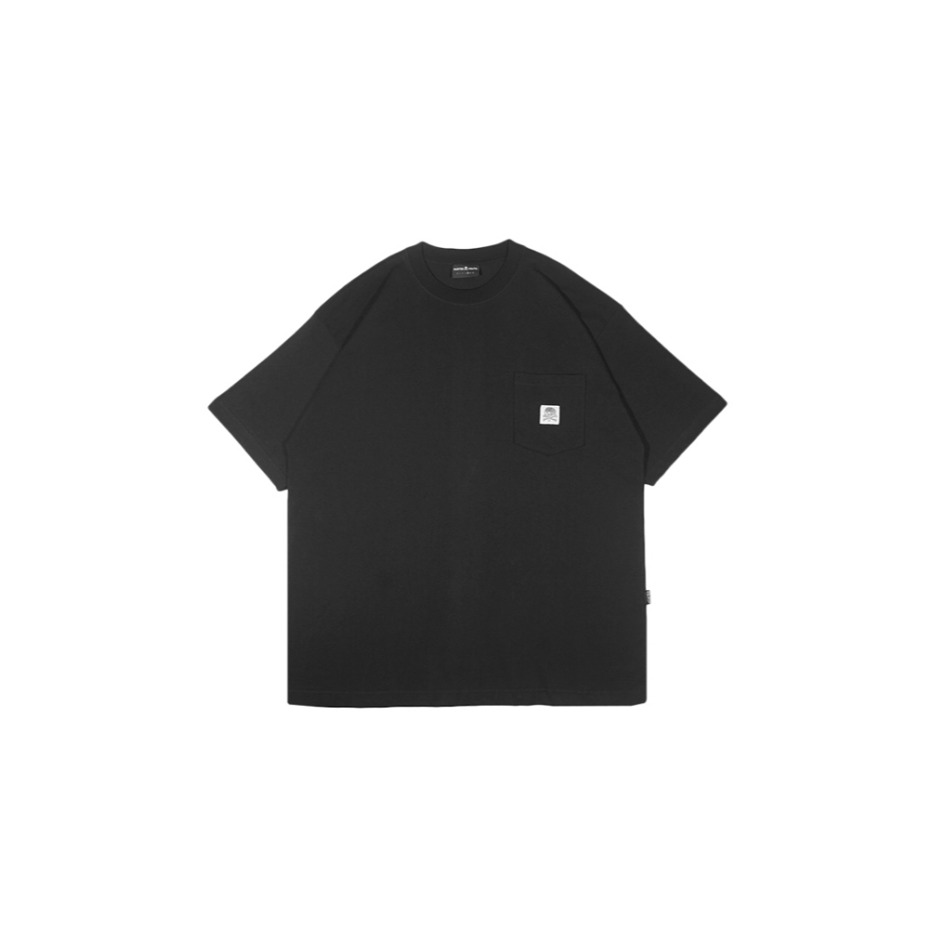 HUSTED KAOS HITAM BONESK POCKET TSHIRT