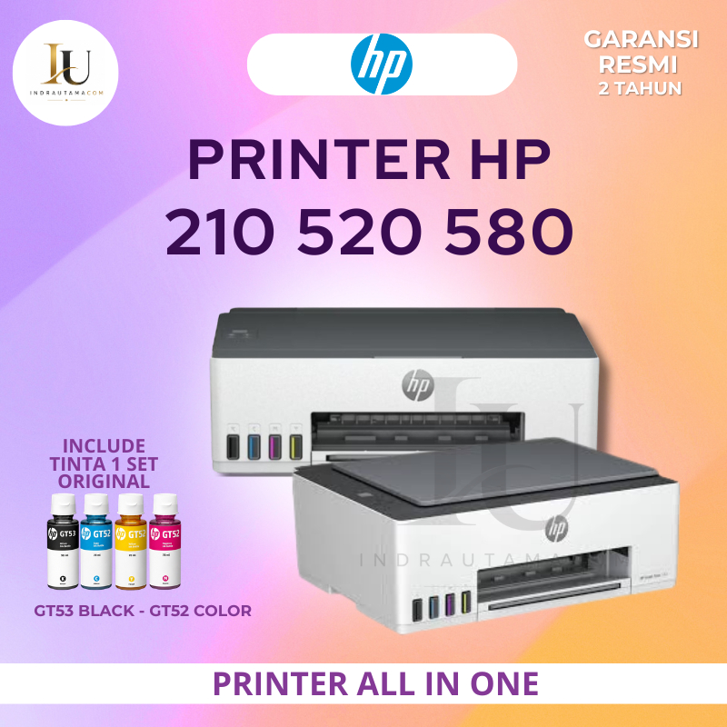 HP 210 520 580 Printer Smart Tank