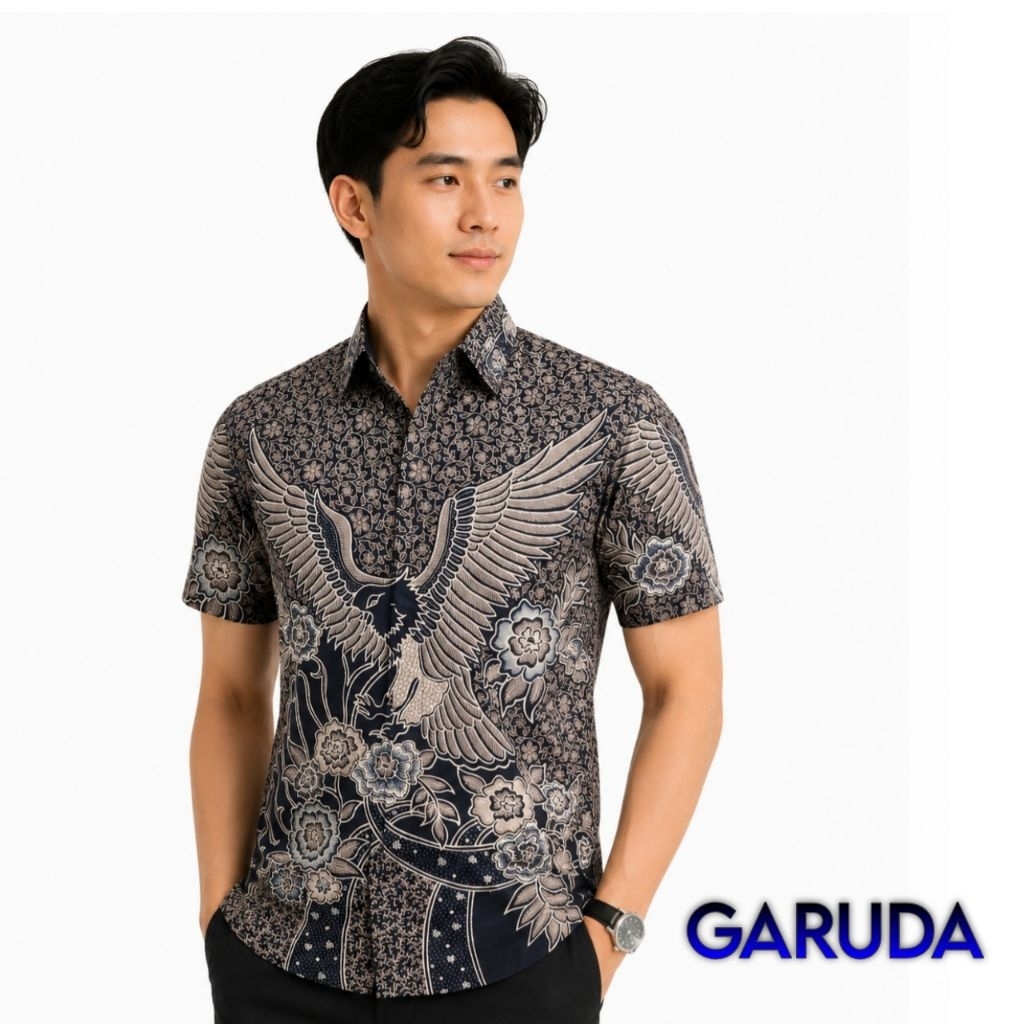 Batik Pria Slimfit Premium SEBA BATIK GARUDA
