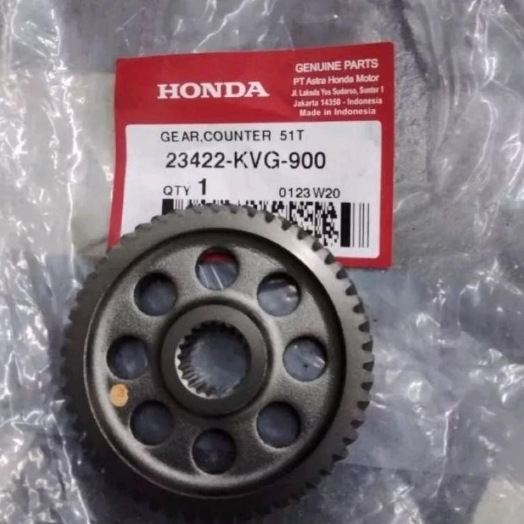 23422KVG900 Gear Counter 51T Honda Vario 110 Karburator original ahm 23422-KVG-900