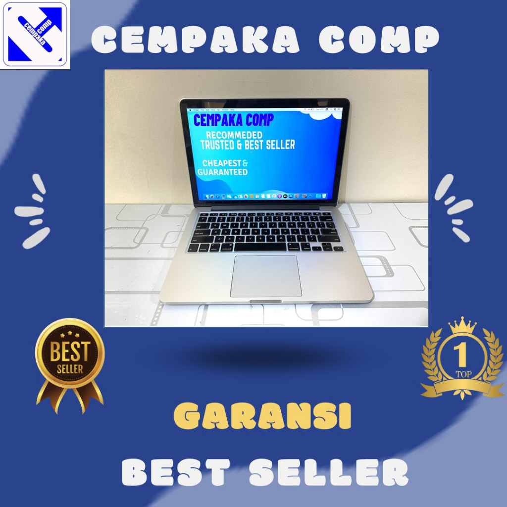 Macbook Pro Retina 2015 13inc Core i5 8GB SSD 128GB Garansi