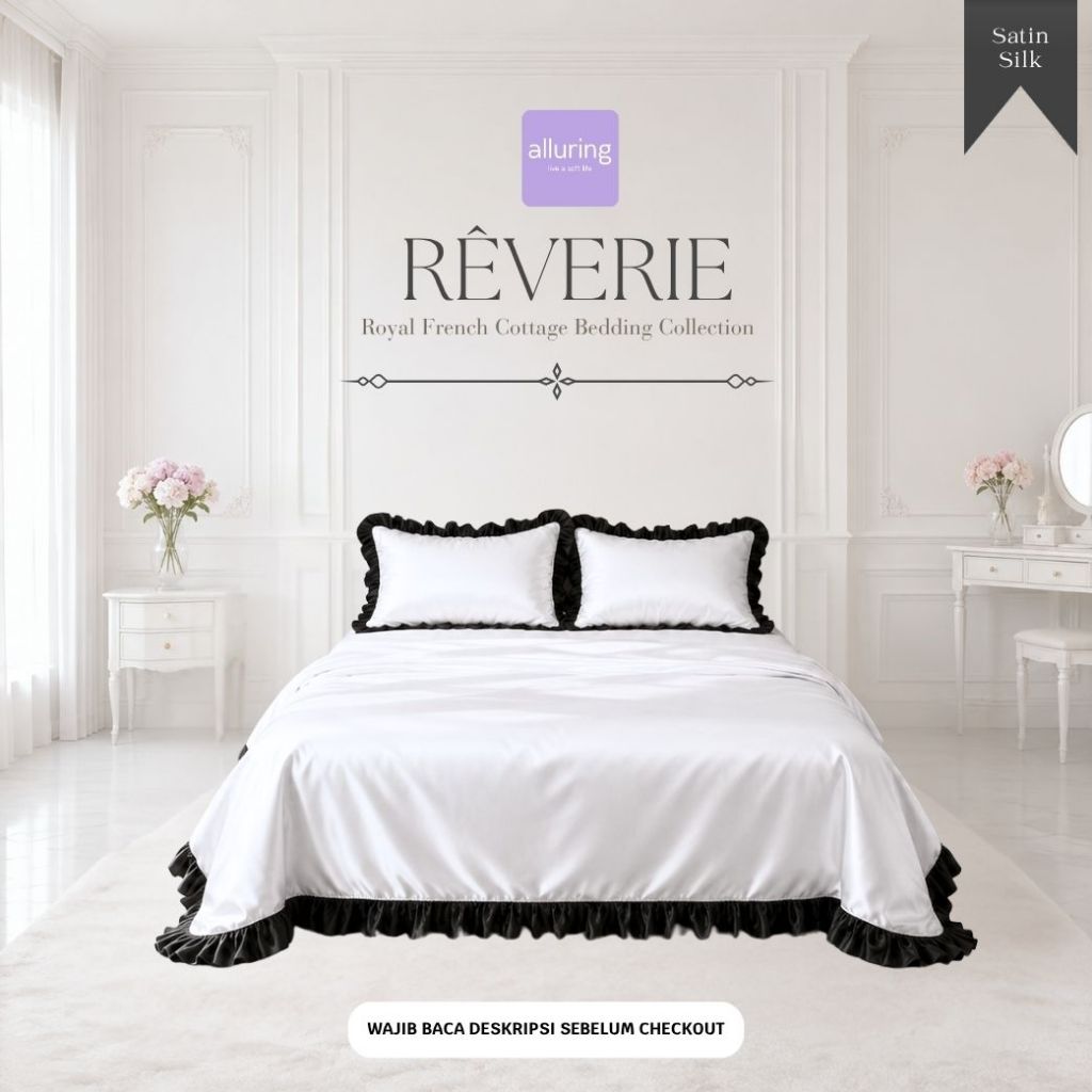 ALLURING Sprei Rêve de Minuit-Sprei Satin Silk Premium Alluring