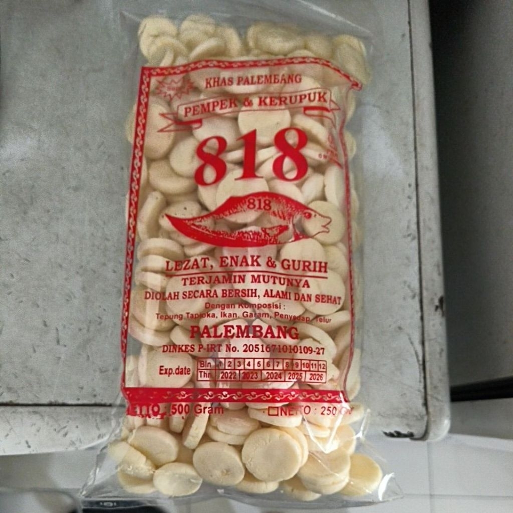 Kerupuk Ikan Super Dolar Koin 818 Asli Palembang