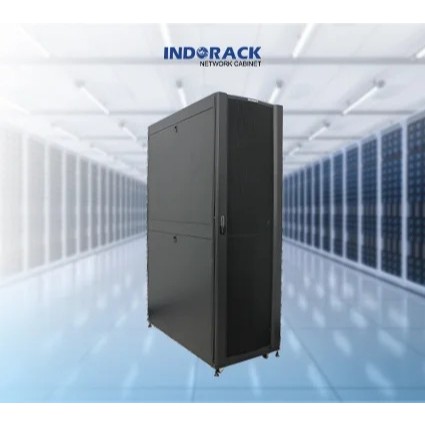 Rack Server Indorack 42U Heavy Duty Rack 19 Inch Depth 1200mm Perforated Door (PRO12042)