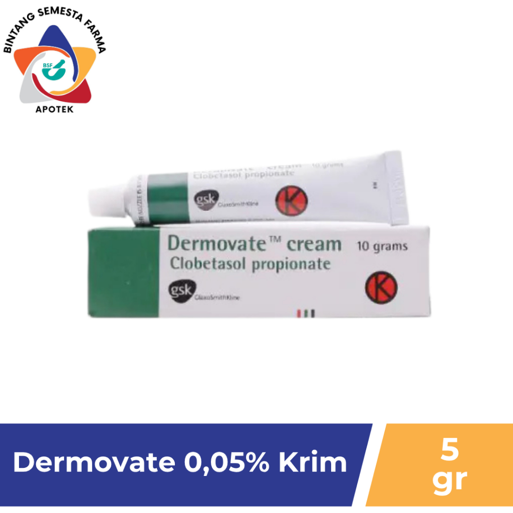 DERMOVATE 0.05% CREAM 1 TUBE @ 5 G