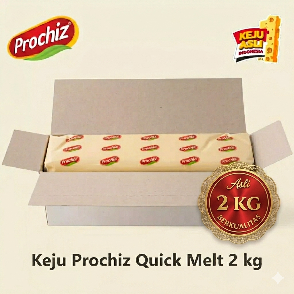 PROCHIZ QUICK MELT 2 KG - Keju lumer Isian Cimol Bojot, Dimsum, Bakso, Martabak