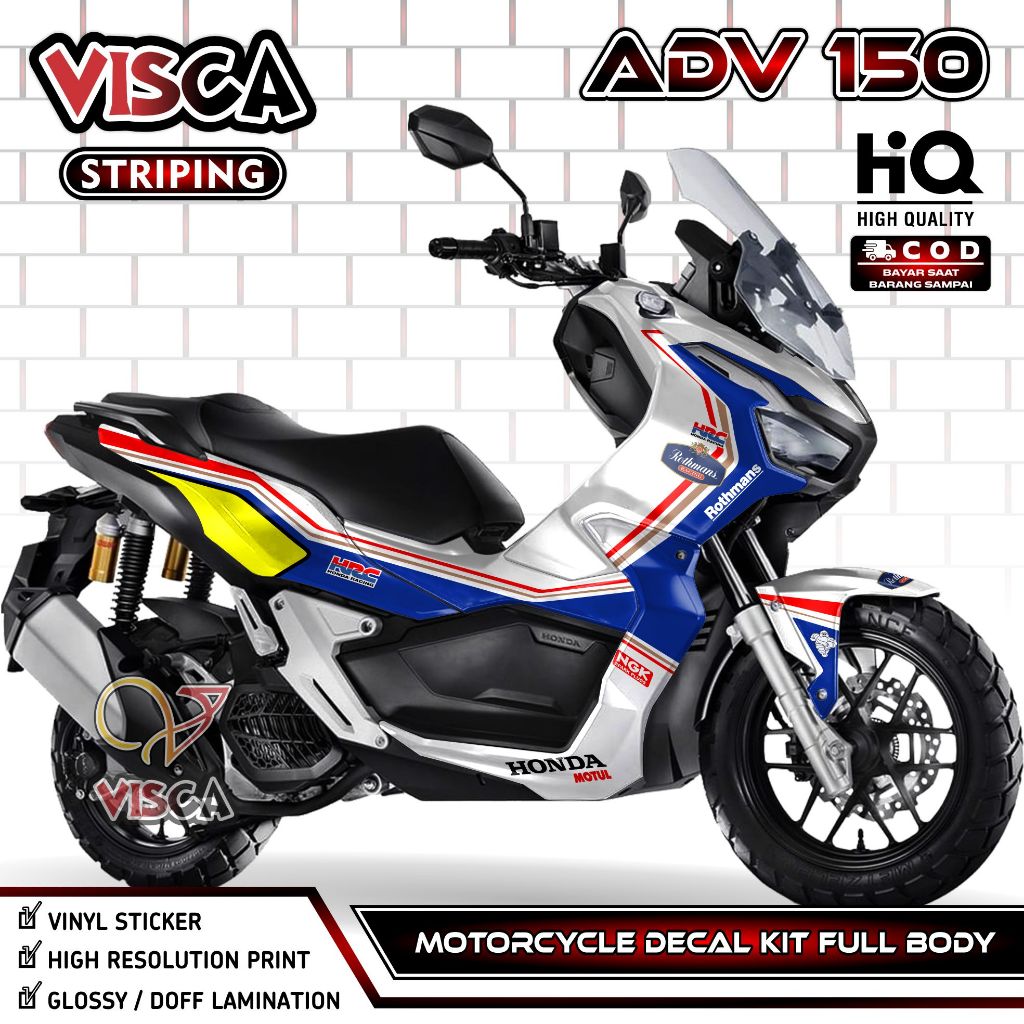 Decal ADV 150 Full Body - Stiker ADV 150 Full Body - Dekal ADV 150 Full Body - Striping ADV 150 Vari