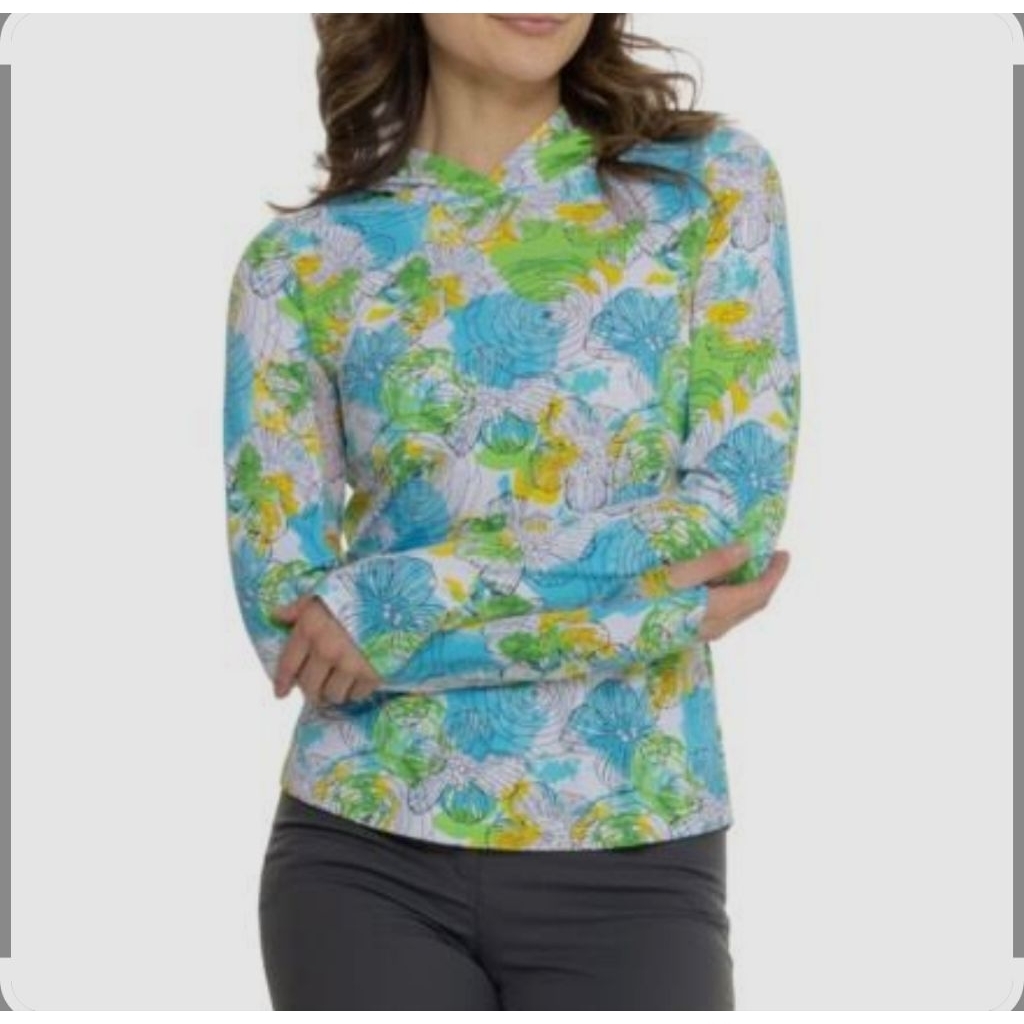 iBKUL WOMEN SHIRT Ls Hoodie  SPORT TENNIS GOLF padel