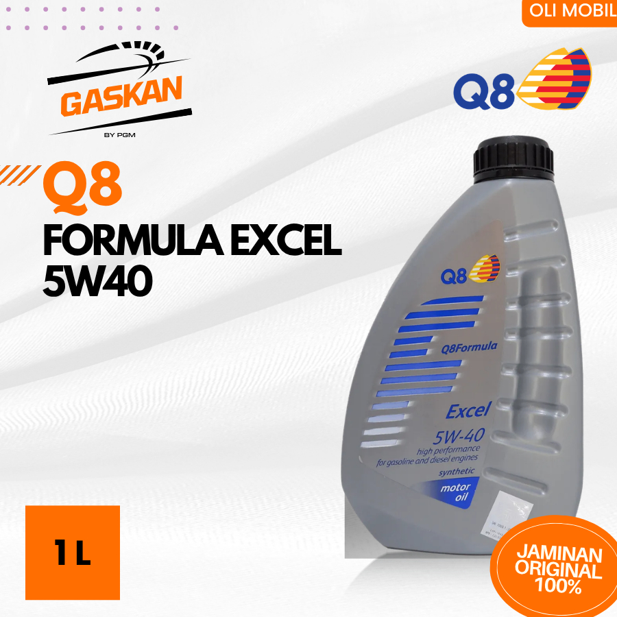 Oli Q8 Formula Excel 5W40 1L (Dijamin Ori 100%)