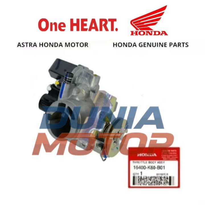 Throttle Throt Body Assy Honda Vario 125 eSP K60 2015 1016 2017 2018 16400K60B01 16400-K60-B01 ori