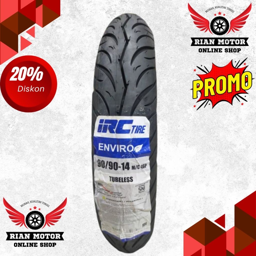 Ban motor Irc tubles beat vario mio scoopy tubles 80/90 90/90 100/80 ring 14