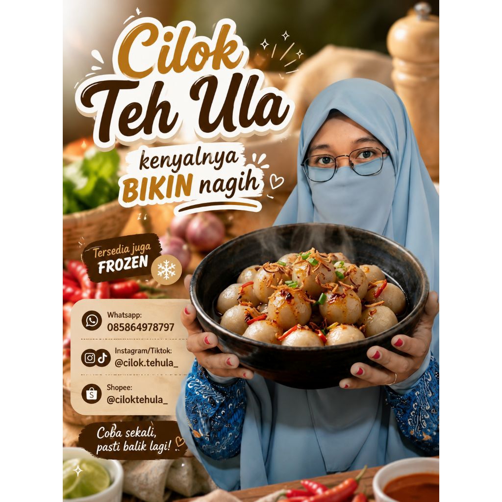 Cilok Bawang Tanpa isian Kenyal bikin nagih, isi lebih banyak