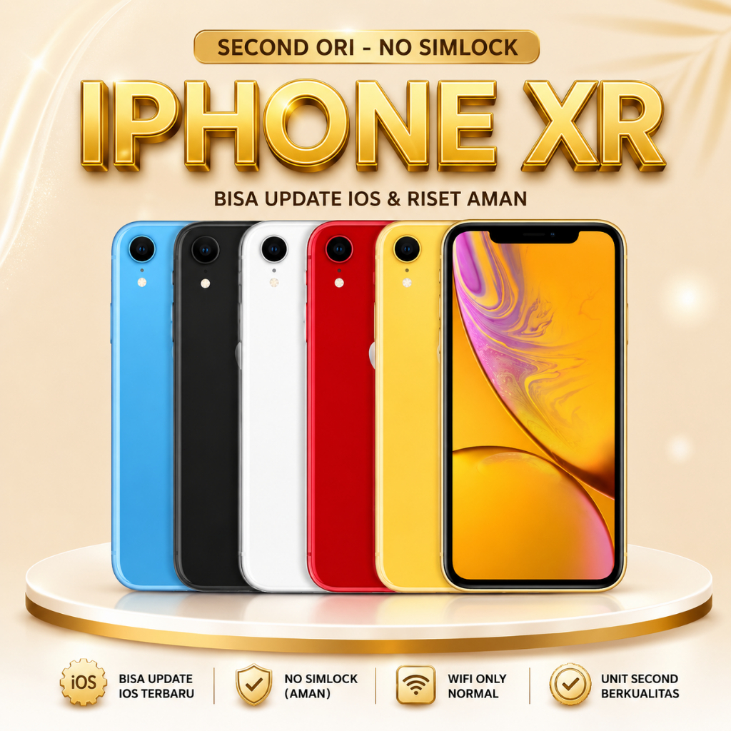 IP XR 256GB 128GB 64GB Second handphone inter Normal Like New