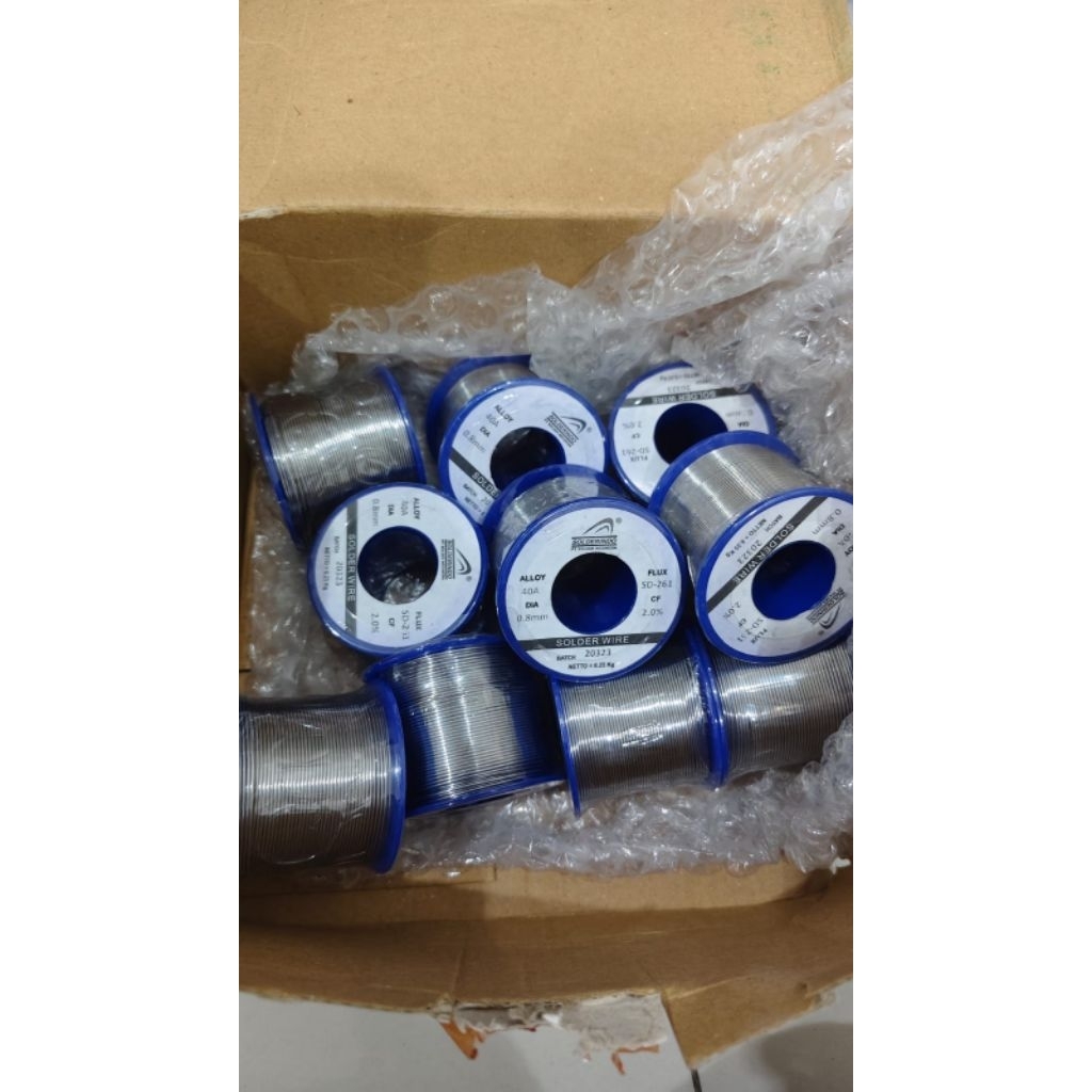 Timah Solder merek Solderindo 1/4 kg 0.8mm