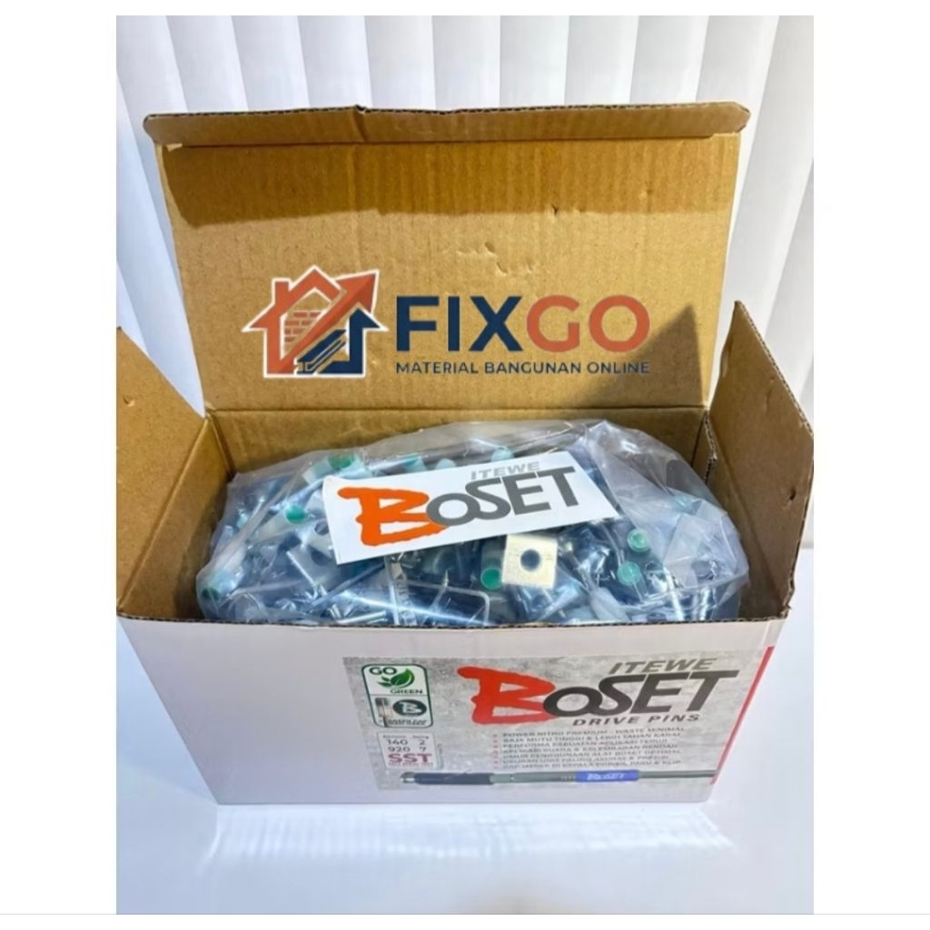 ITEWE Paku Booset / Paku Boset Pin Angle Clip Original 100% dan Kuat Paku Tembak Beton Angle Clip L 