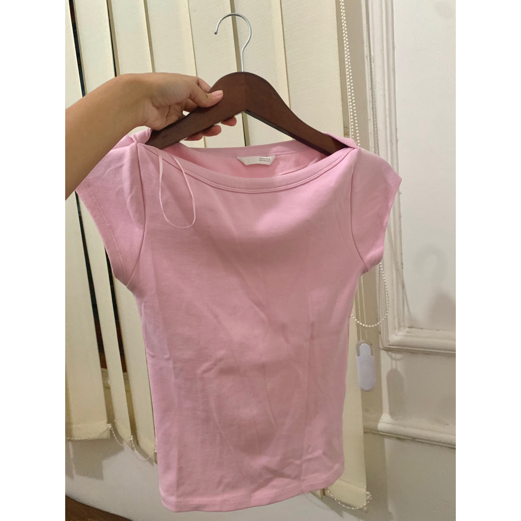 Zara Top Boatneck + Zara Polo Shirt