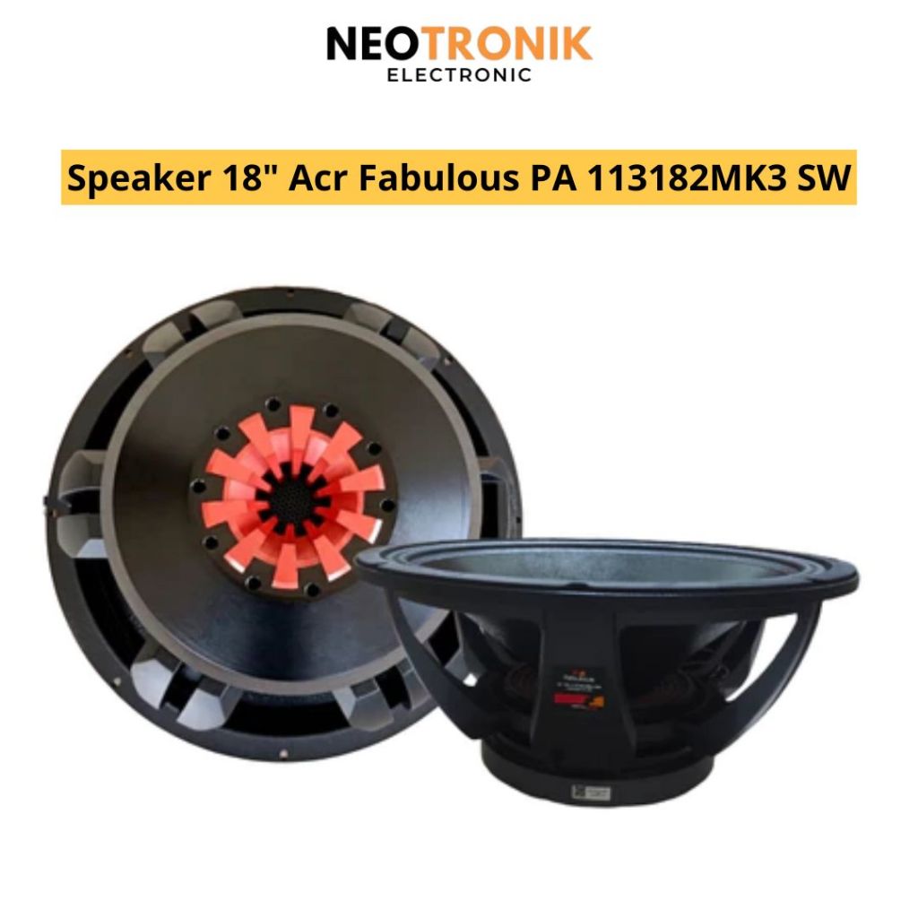 Speaker 18 Inch ACR Fabulous PA 113182MK3 SW