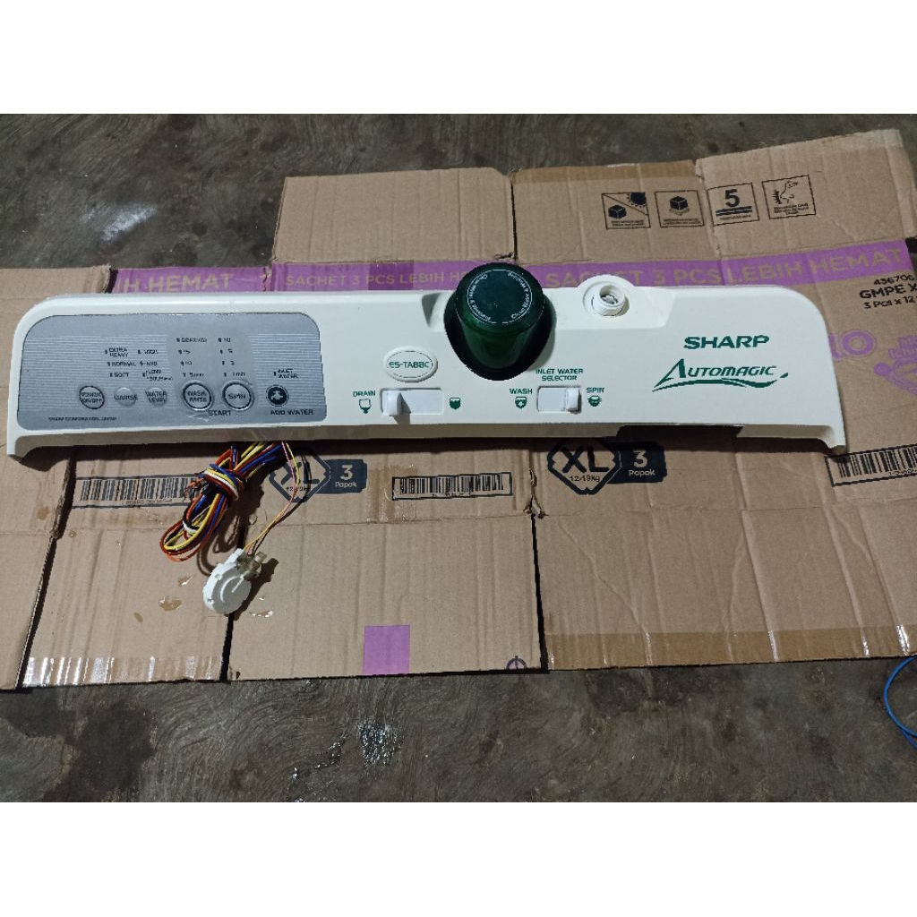 Cover set modul mesin cuci sharp 2 tabung Ori cabutan