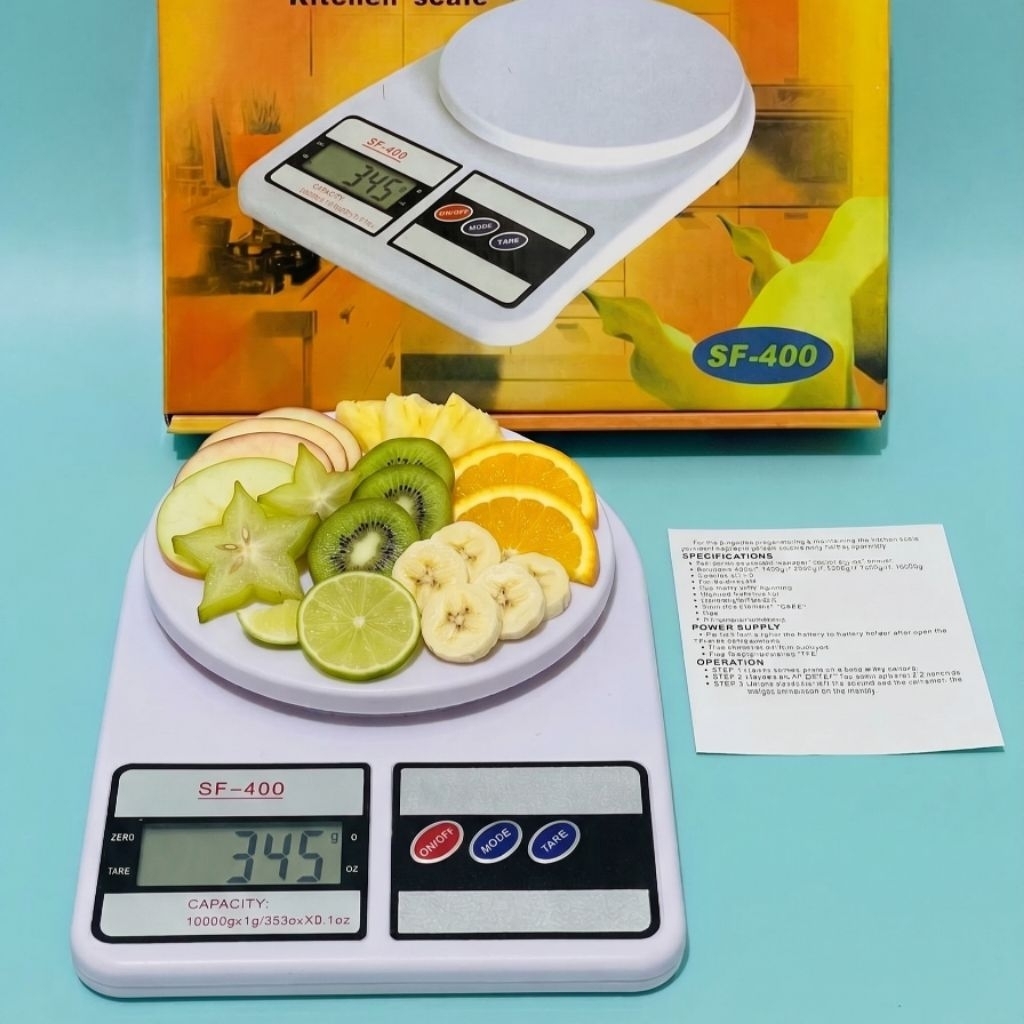 Timbangan Dapur Elektronik SF-400 10kg/10000g Digital Akurasi 1g – Kapasitas Besar