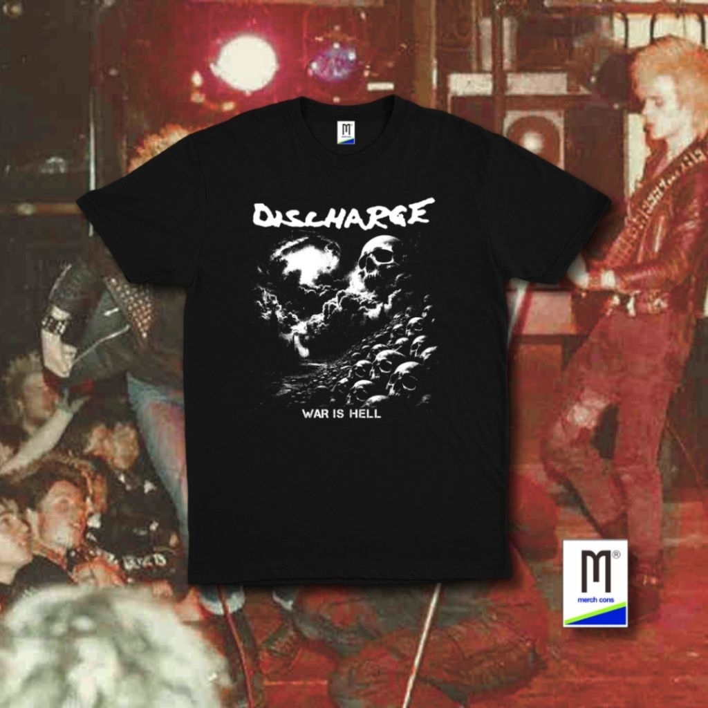 Kaos Band Discharge / Tag Merchons Unisex