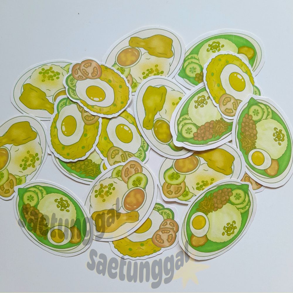 STICKER DESAIN MAKANAN | STIKER AESTHETIC JOURNALING