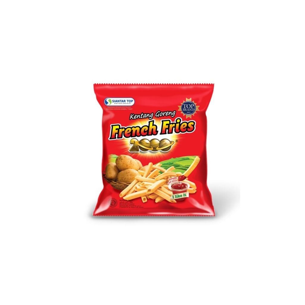 SiantarTop French Fries 2000 karton/dos @15gr