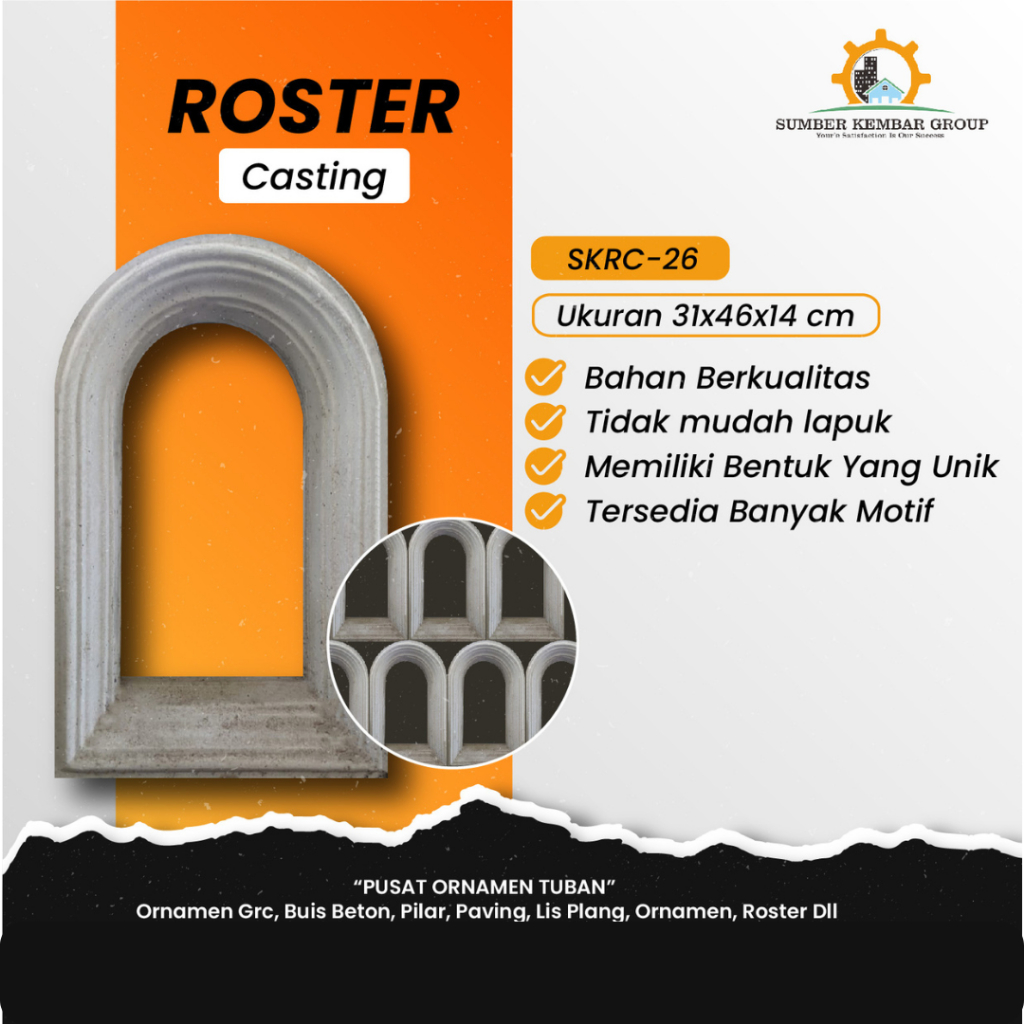Loster Beton Minimalis, Loster Minimalis, Loster Beton, Ventilasi Udara Lubang Angin, Roster Minimal