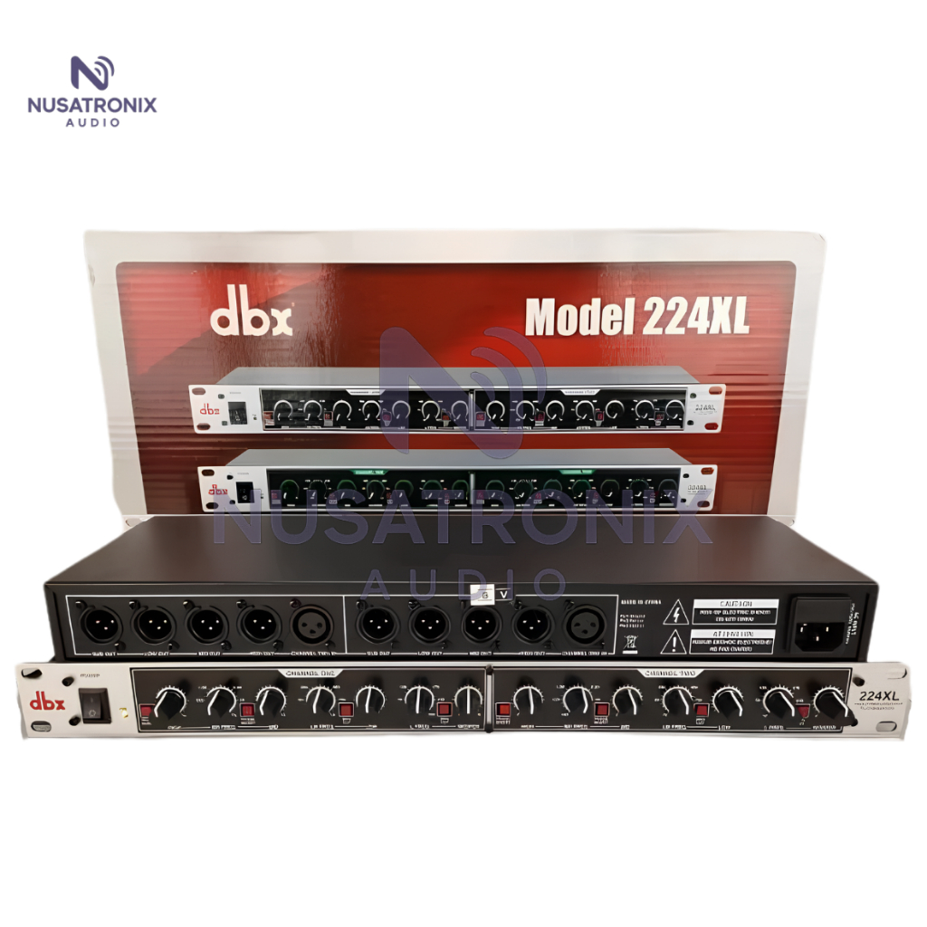 CROSSOVER DBX 224XL 4 WAY + SUBWOOFER ORIGINAL
