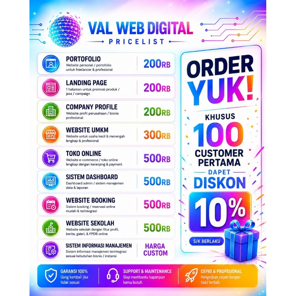 Website Portofolio | VALWEBDIGITAL