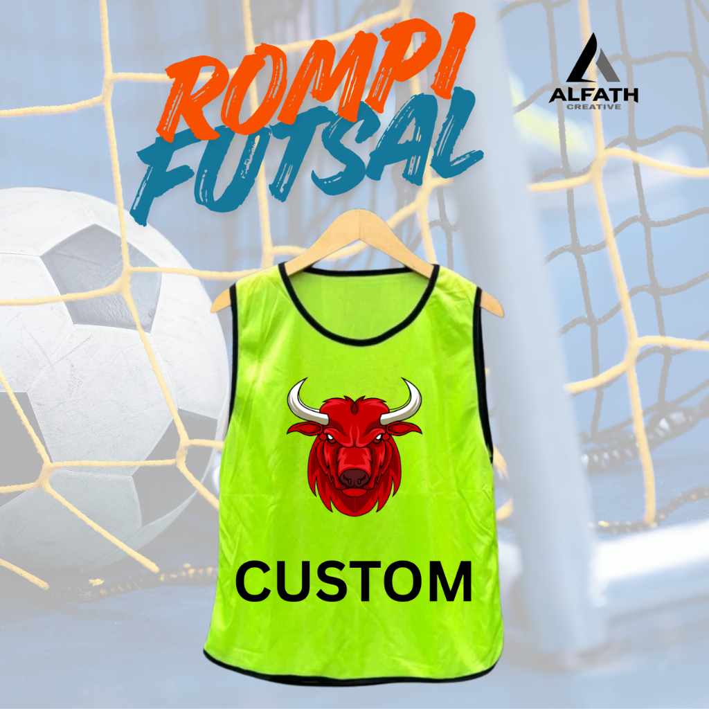 ROMPI FUTSAL LATIHAN/ ROMPI BOLA CUSTOM SABLON SATUAN
