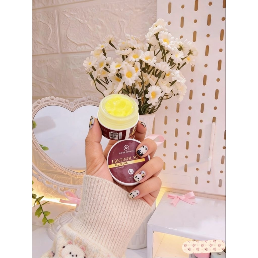 RETINOL  ( CREAM MALAM ) SUPER GLOWING DI PAKAI 3X SEMINGGU DI MALAM HARI