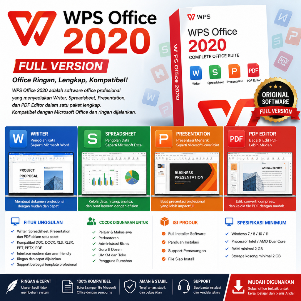 WPS Office 2020 Premium Word Excel PowerPoint PDF Editor