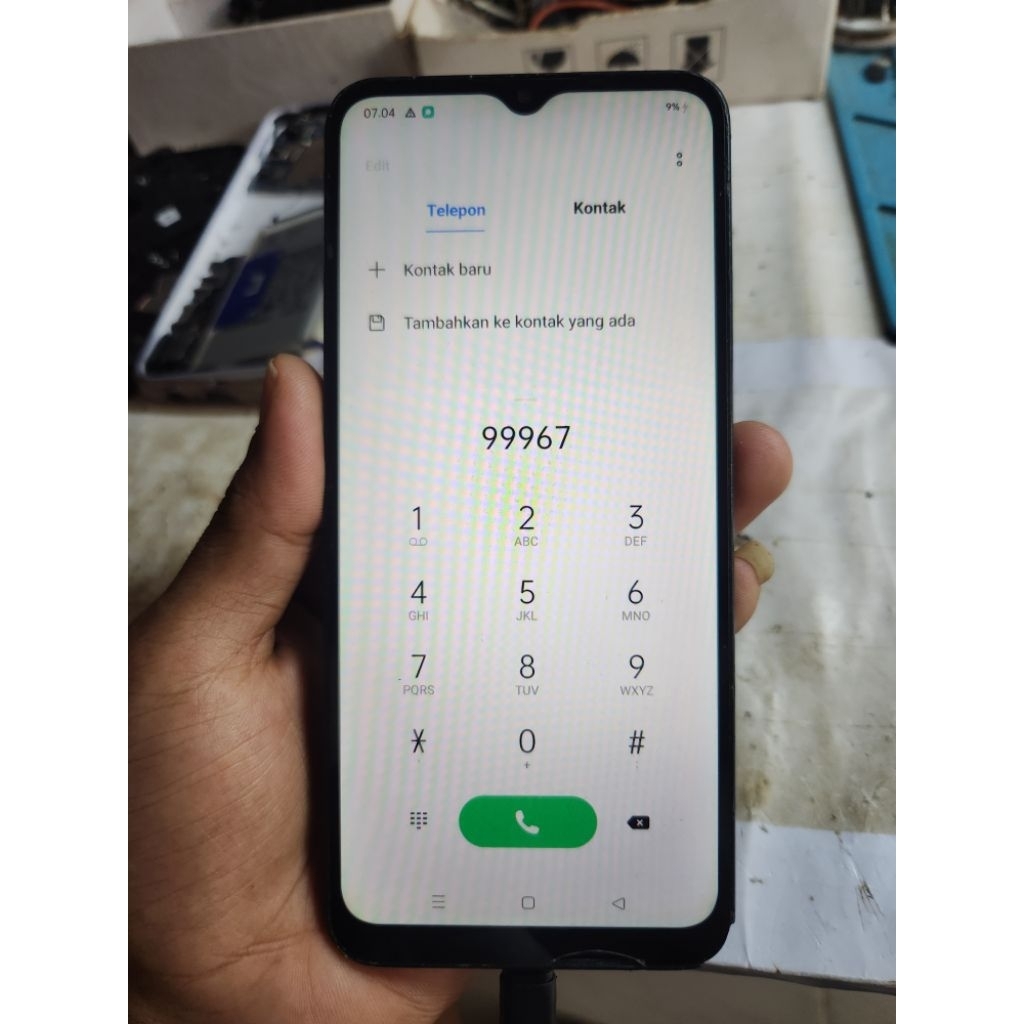 lcd realme c20 soket 2 original copotan minus deskripsi