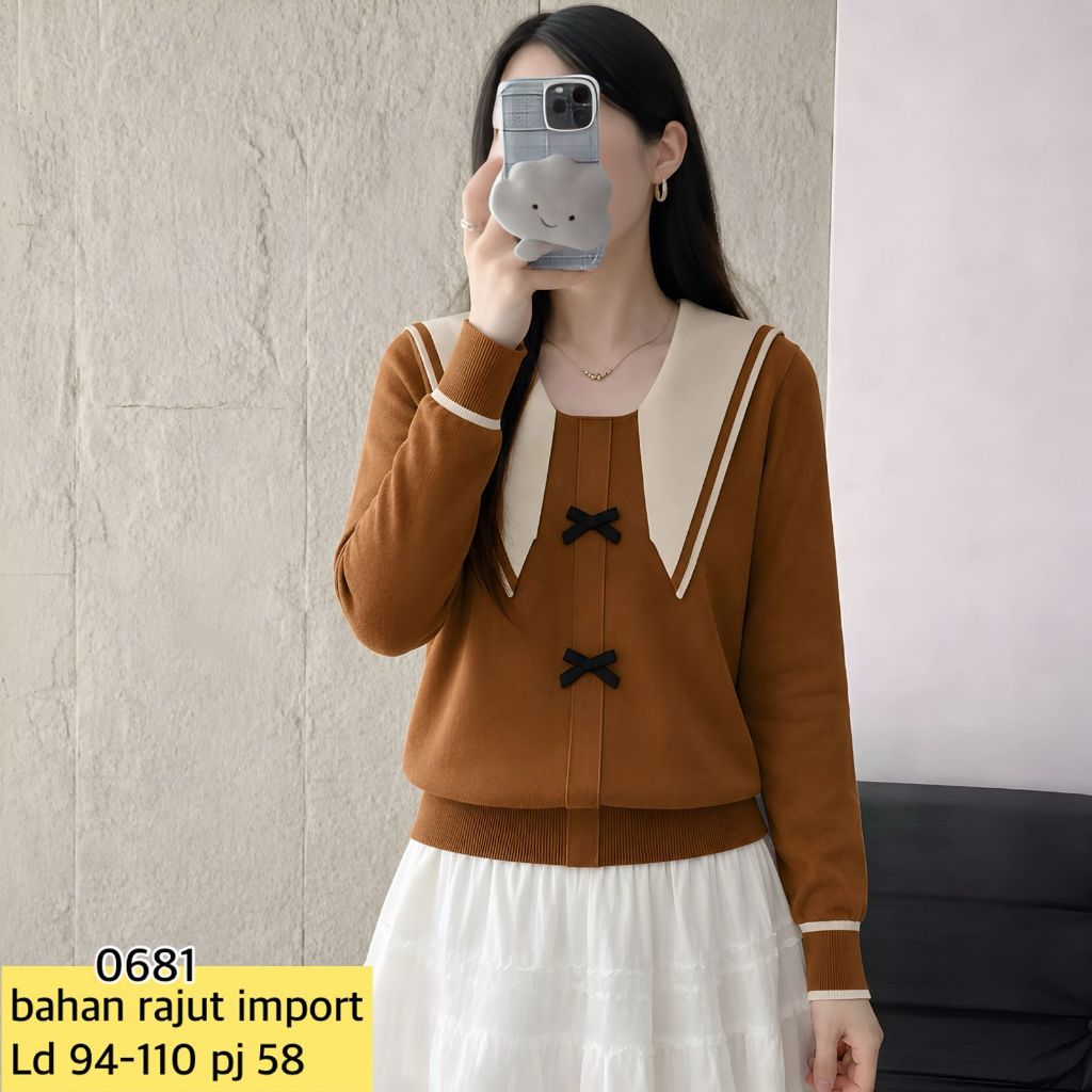 Blouse Rajut Import Atasan Wanita Blouse Import Kekinian Blouse Rajut Kekinian Terbaru Rajut Import