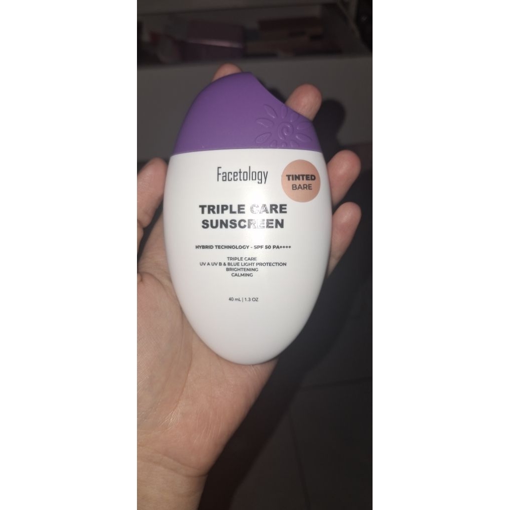 preloved tinted sunscreen facetology