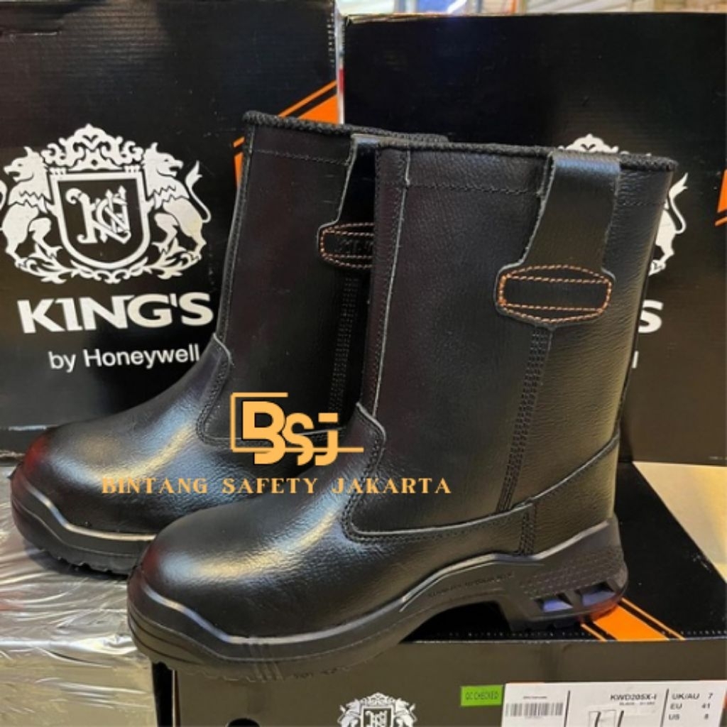 Sepatu Safety KINGS KWD 205X Hitam Asli / Sepatu Kings Original KWD 205 X Black