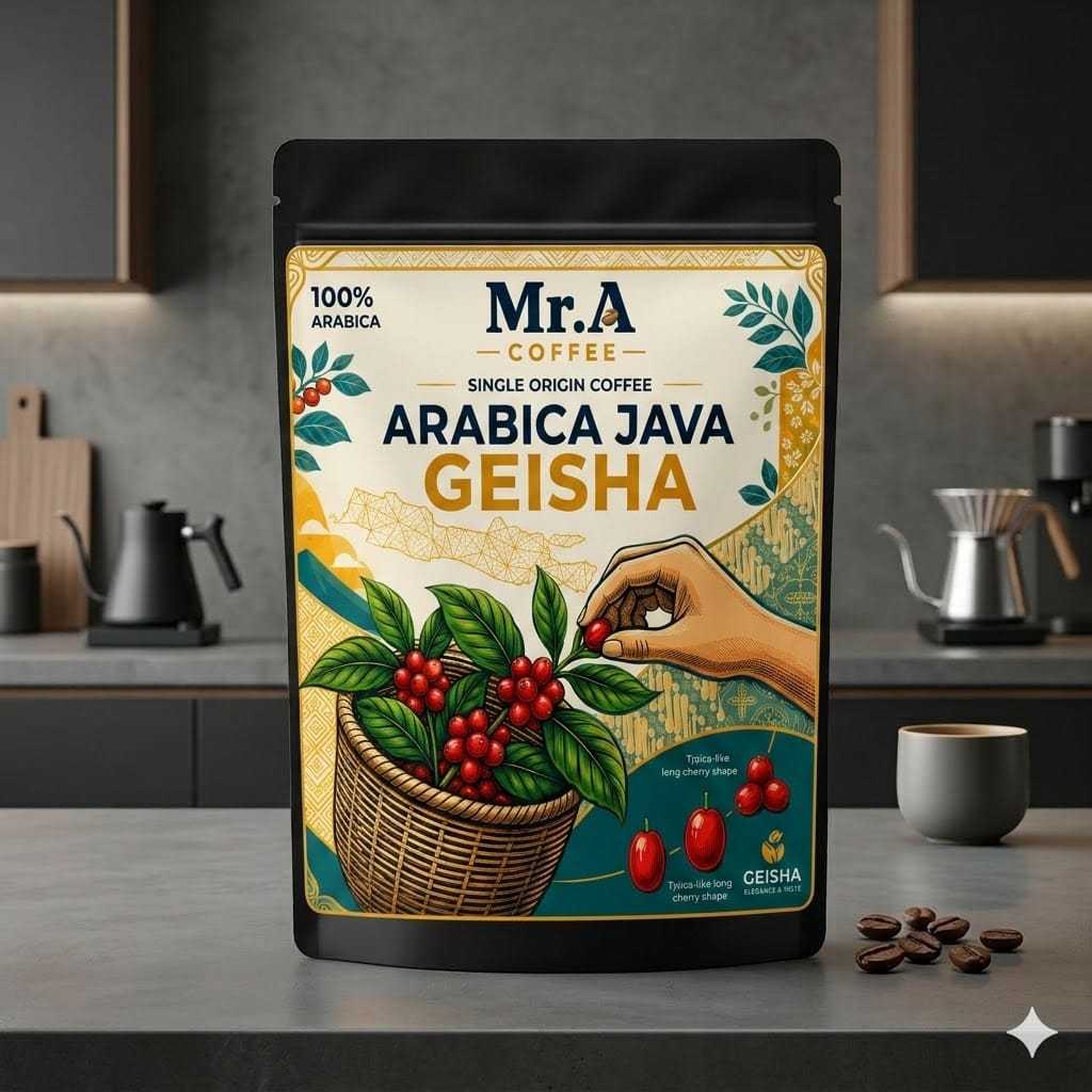 Kopi Arabika Java Geisha Anaerob Beans by Mr. A Coffee