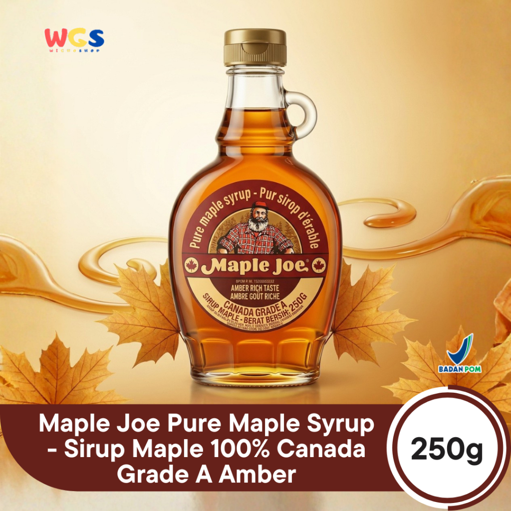 Maple Joe Pure Maple Syrup 250g - Sirup Maple 100% Canada Grade A Amber