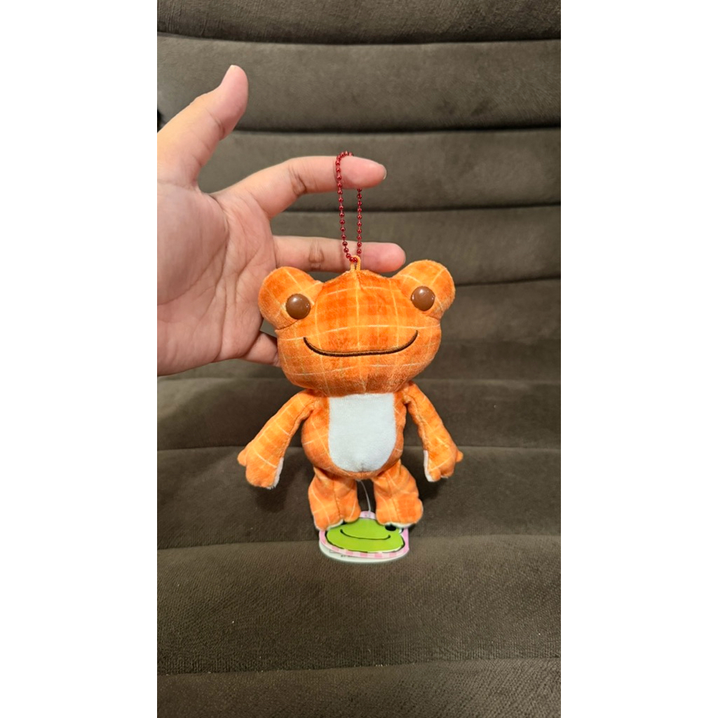 [BARU] Gantungan kunci/tas boneka kodok Pickles the frog oren original newtag