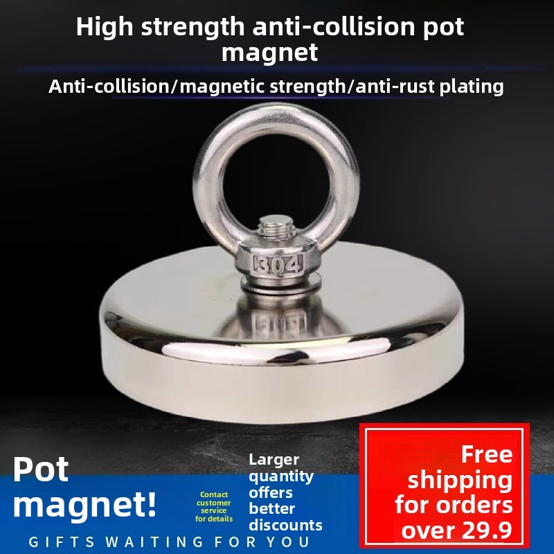 CSO Lixiu Magnet Gantungan Sheep Eye Hook Strong Neodymium Magnet Round Hook Strong Neodymium