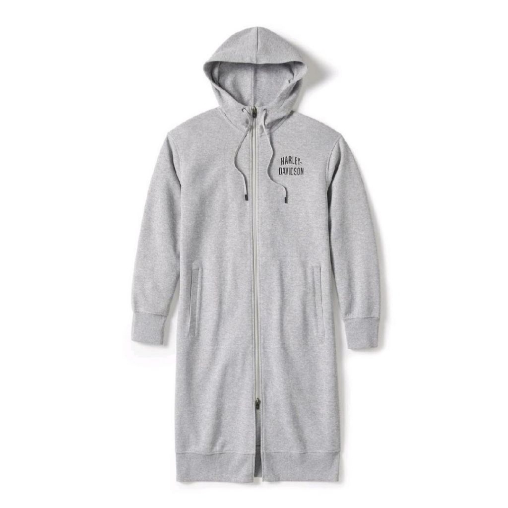 HARLEY-DAVIDSON WOMEN'SESSENTIAL FLEECE FULL ZIP DUSTER | BAJU TERUSAN WANITA FULL ZIPP | JUMPER HAR