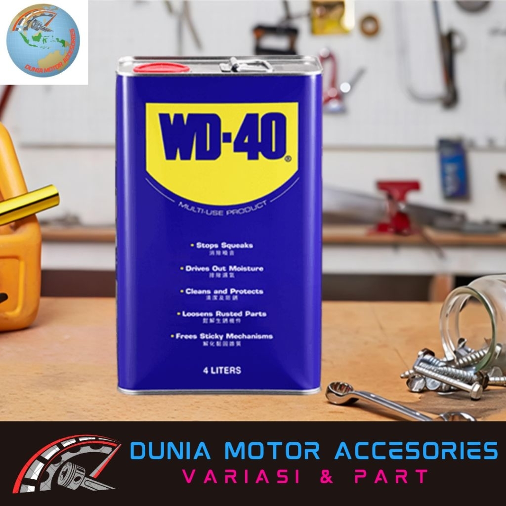 WD40 WD 40 WD-40  4L  WD-40 Galon 4 Liter Ori Cairan Pelumas Serbaguna