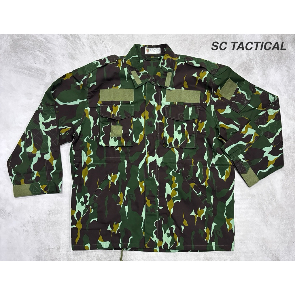 Jaket Loreng Jatah BRIMOB 2023 / Jaket Tactical Loreng BRIMOB / Jaket BRIMOB Terbaru