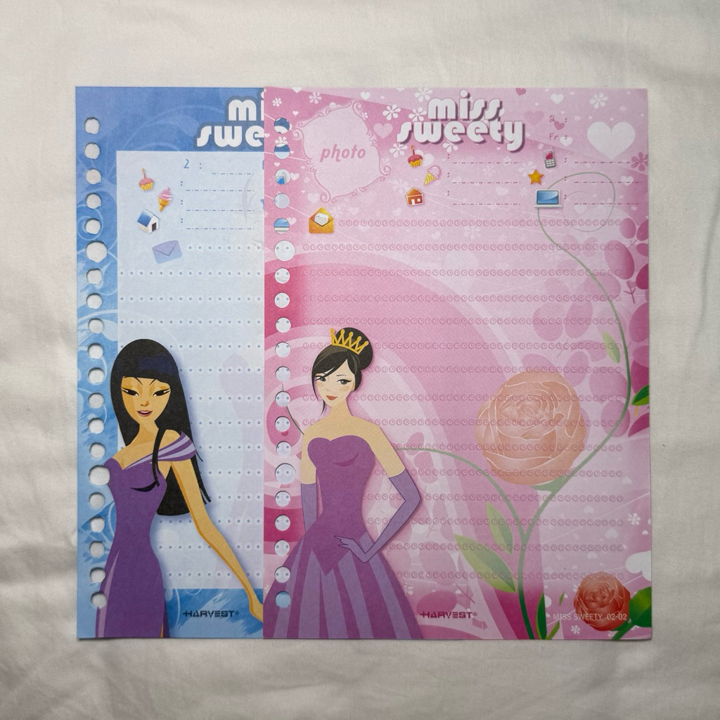 Vintage Binder Coquette / Kertas Orji / File Harvest Miss Sweety Series / Seri Langka / Limited Edit