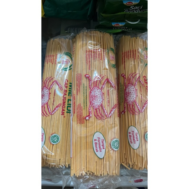 Mie Lidi GL Cap Kepiting 500 Gram, Mie Kering Gandum Medan