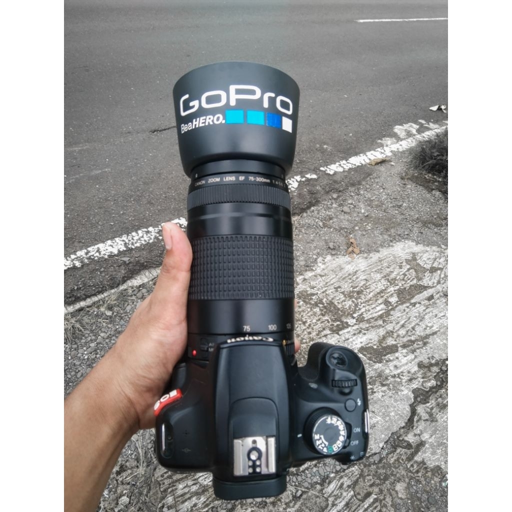 Canon 1200d Lensa Tele 75 300mm Paket Lengkap Siap Pakai