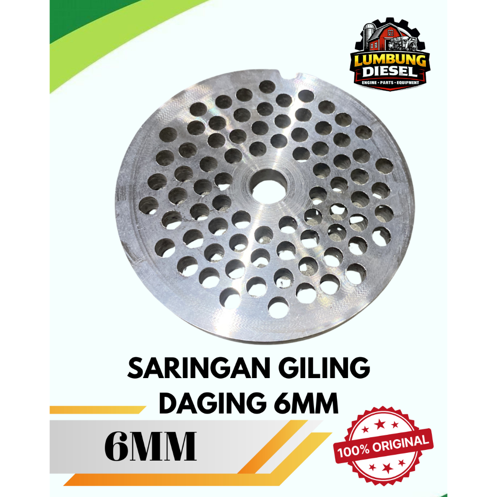 Saringan Gilingan Daging 6mm / Pelat Cetakan Meat Grinder Plat Besi Tebal / Pisau Saringan Giling Da