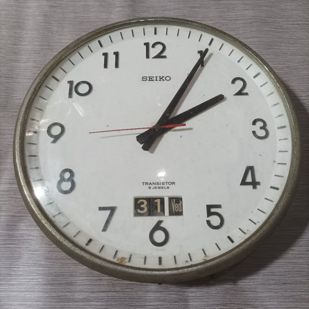 jam dinding Seiko transistor antik
