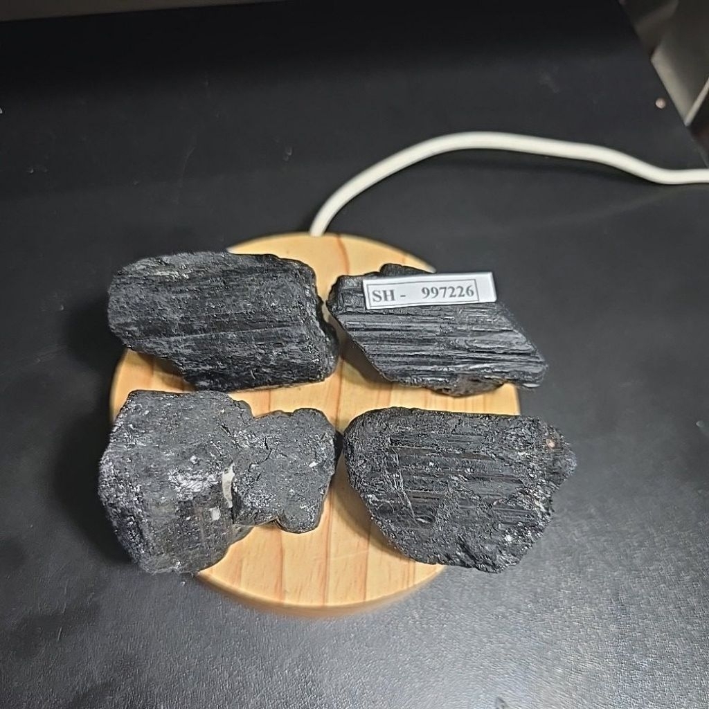 Black Tourmaline Rough Brazil Batu Asli