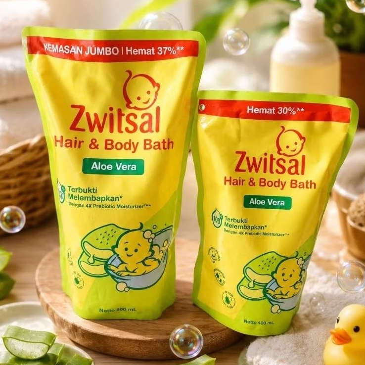 ZWITSAL HAIR N BODYWASH 450ML / SABUN MANDI BAYI / ZWITSAL SABUN CAIR